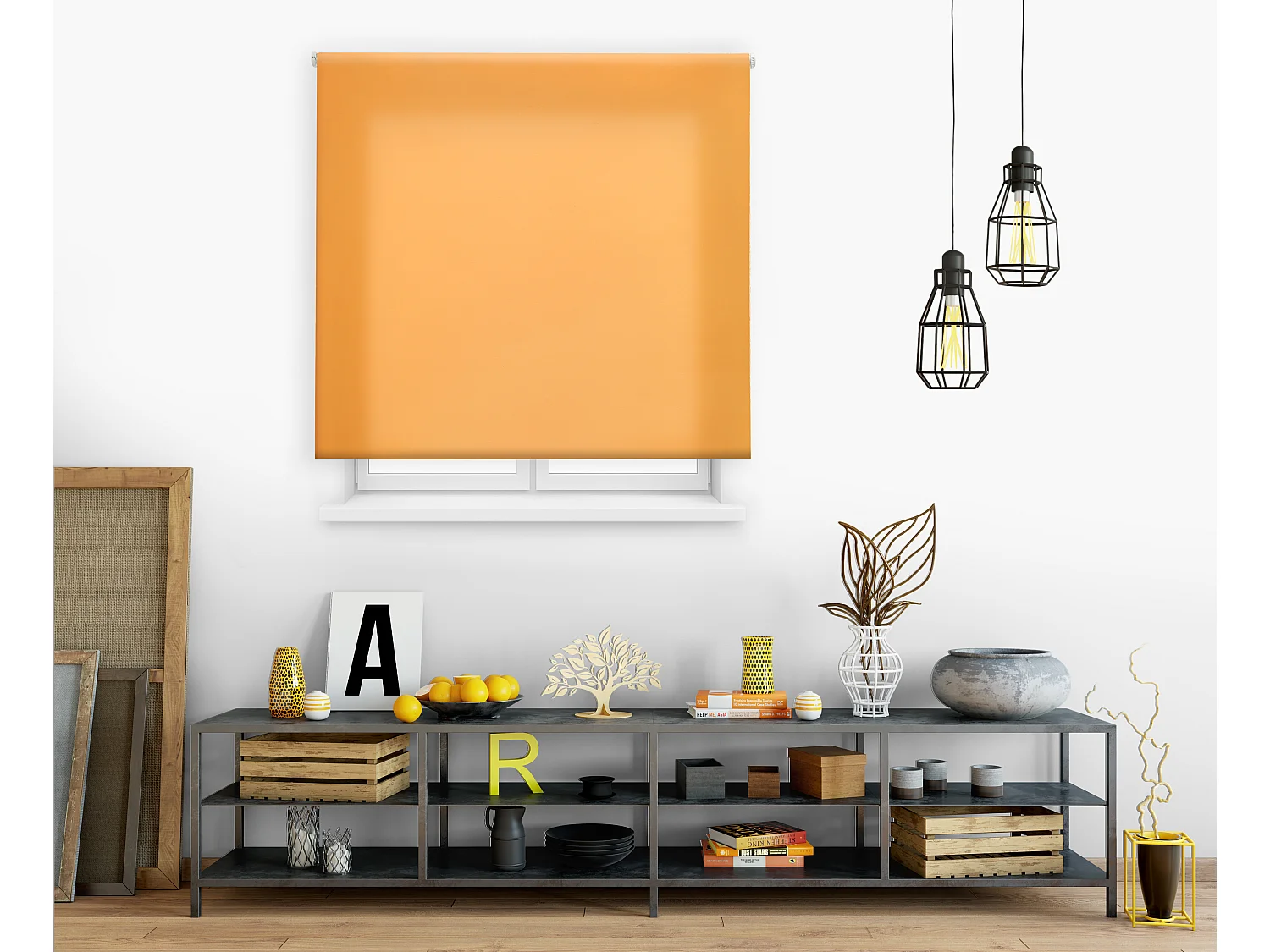 Store enrouleur Polyester Opaque Multicolore