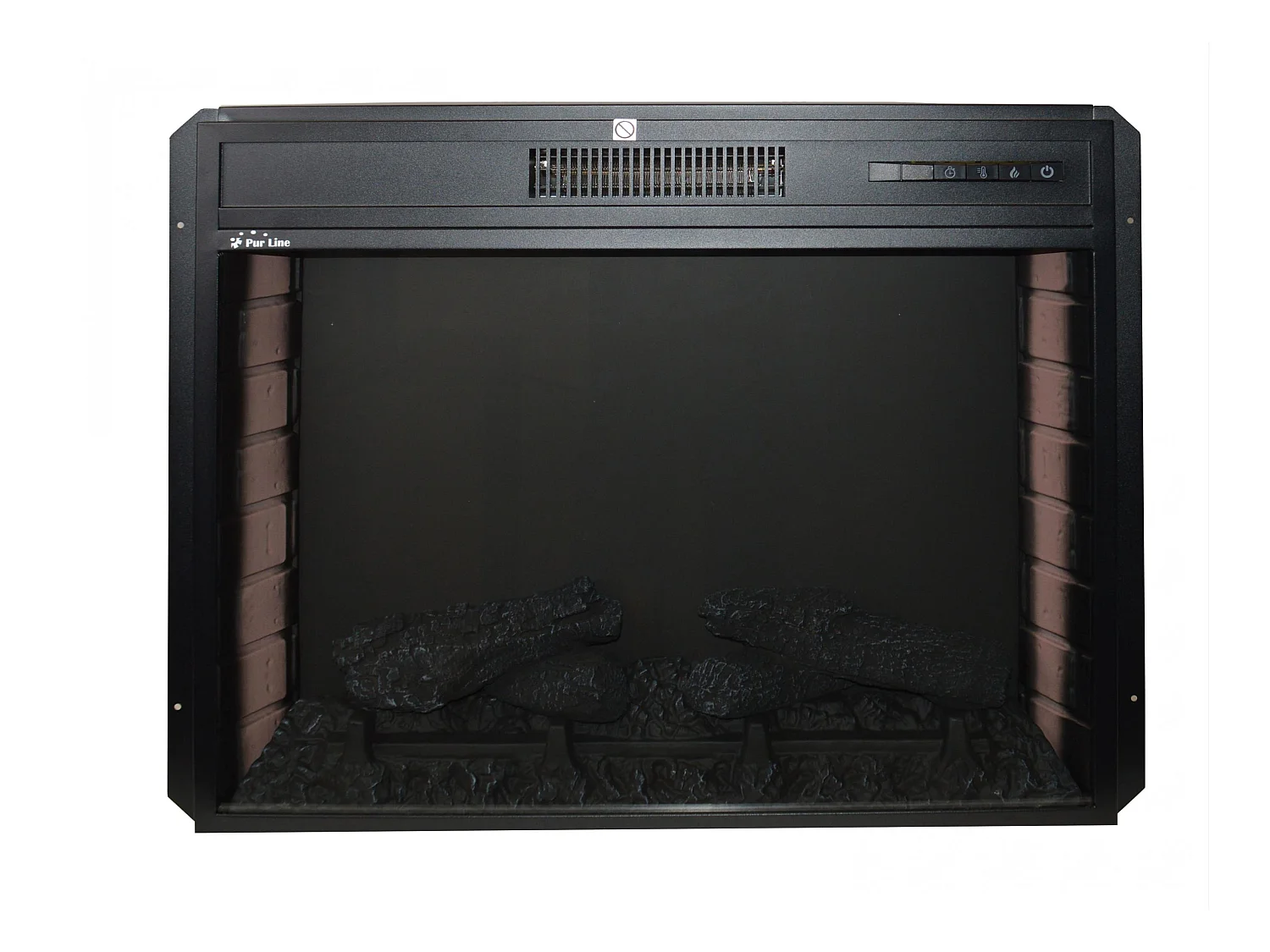 Cheminée électrique 2kW en verre trempé plat avec télécommande et flamme réglable