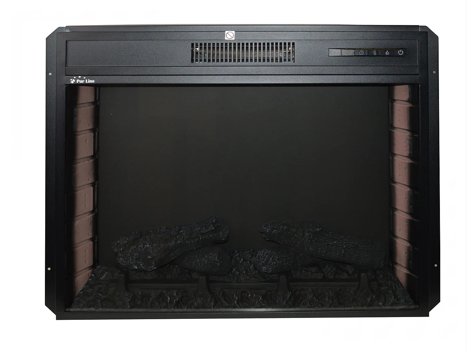 Cheminée électrique 2kW en verre trempé plat avec télécommande et flamme réglable