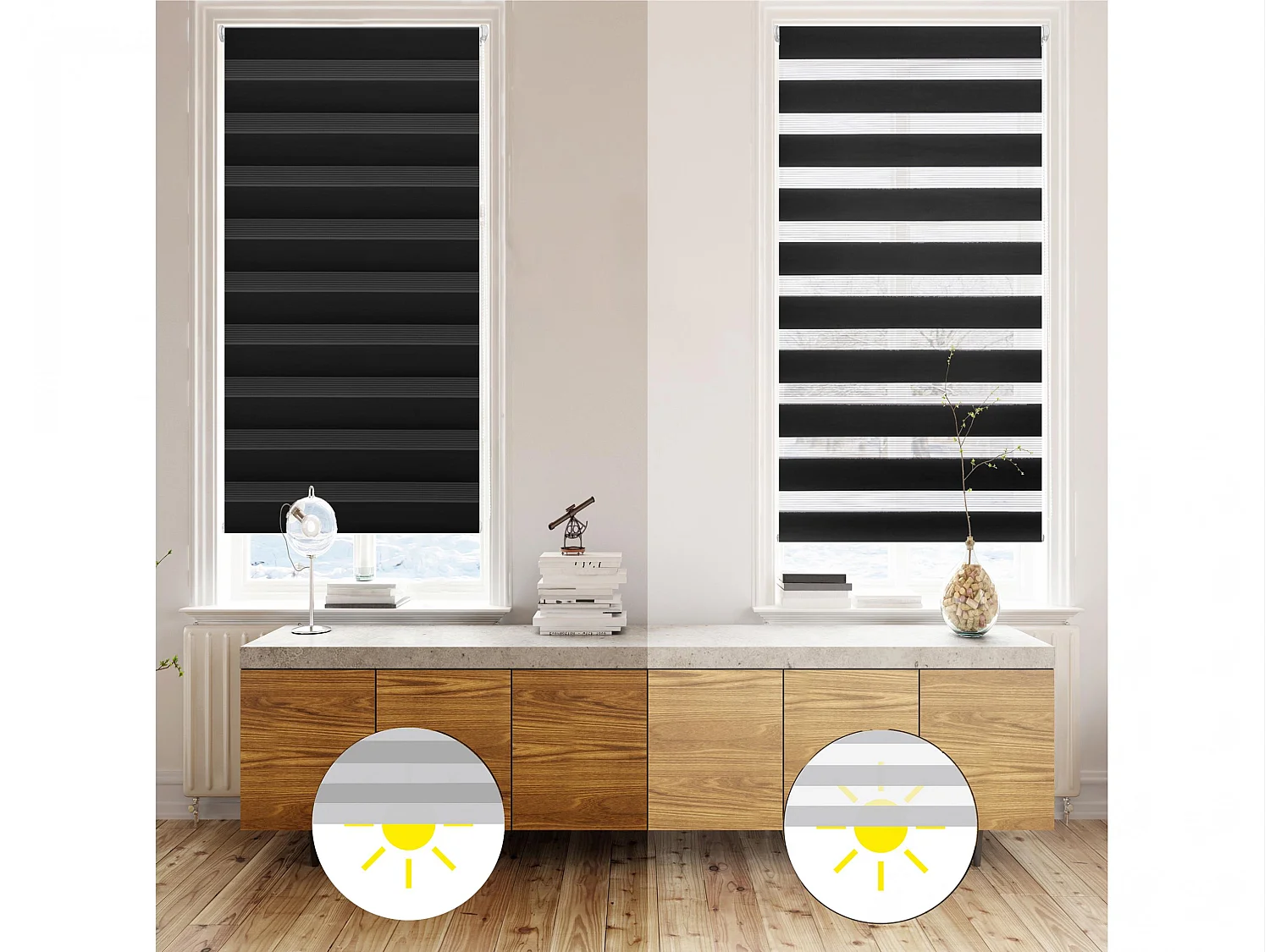 Store enrouleur Polyester Translucide 37x180