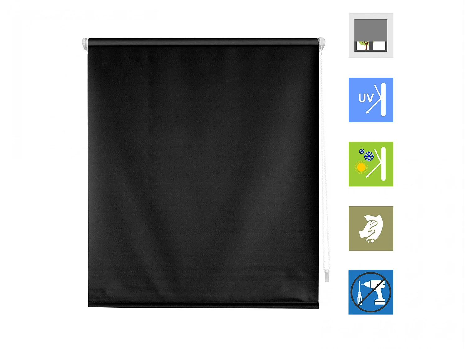 Store enrouleur Easyfix Polyester Opaque 47x180