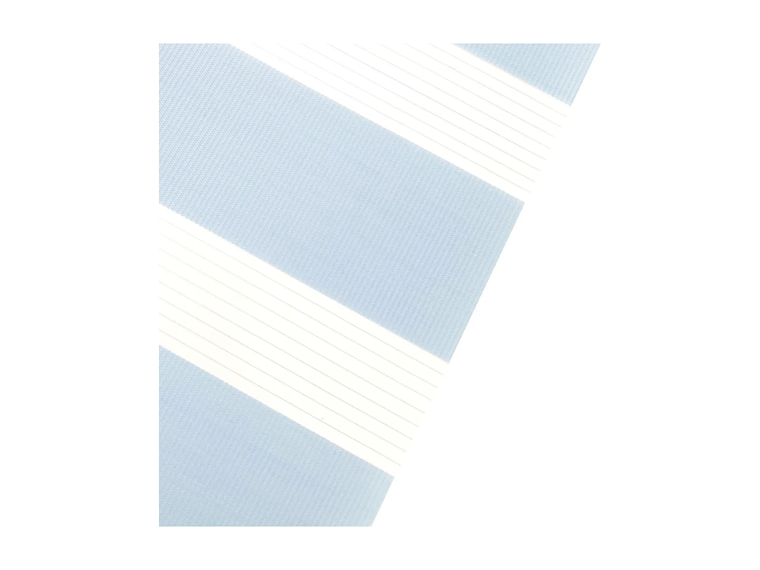 Tweekleurig dag- en nachtrolgordijn met dubbele weving en handketting