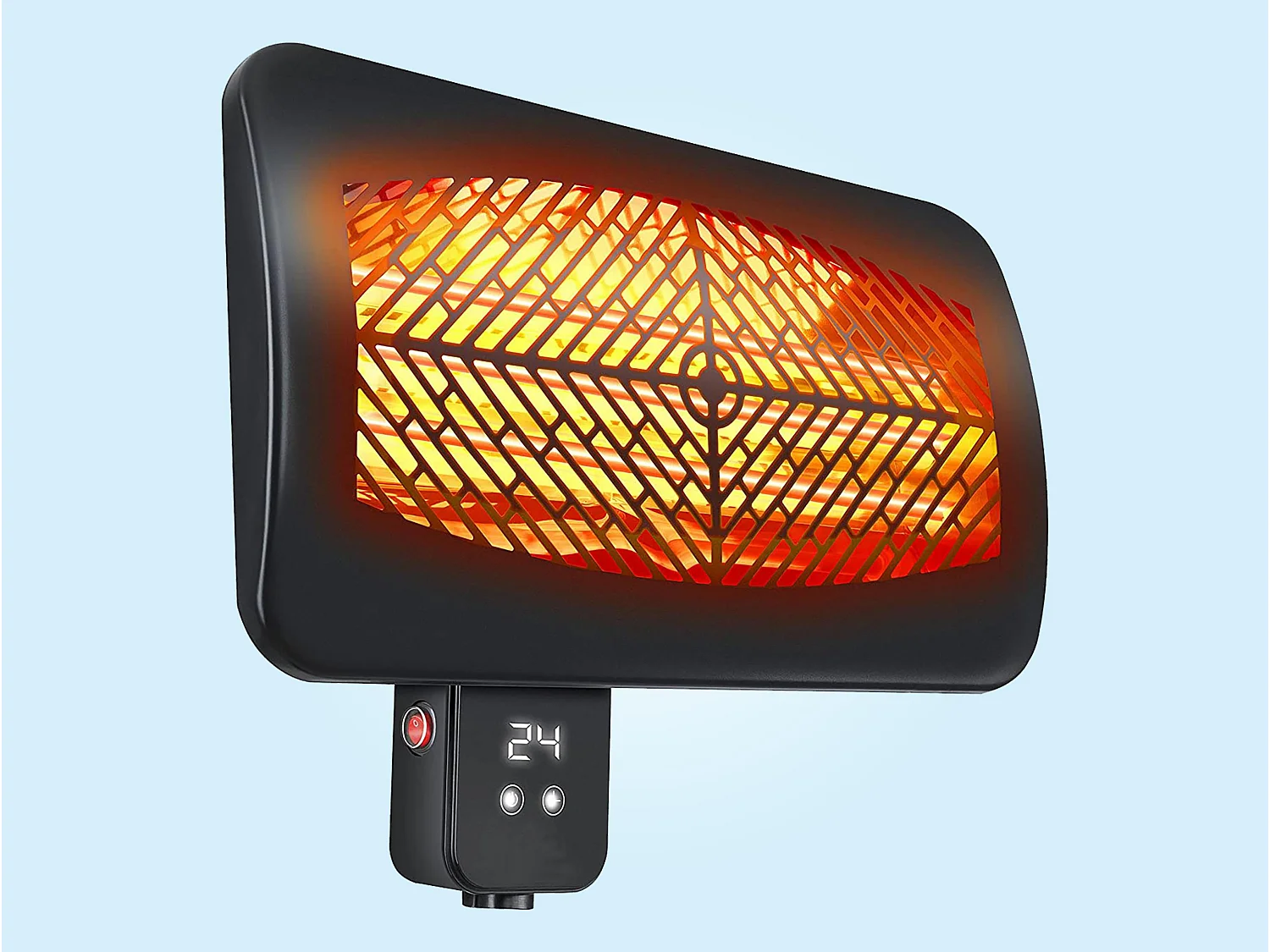 Estufa de exterior digital para pared con mando a distancia