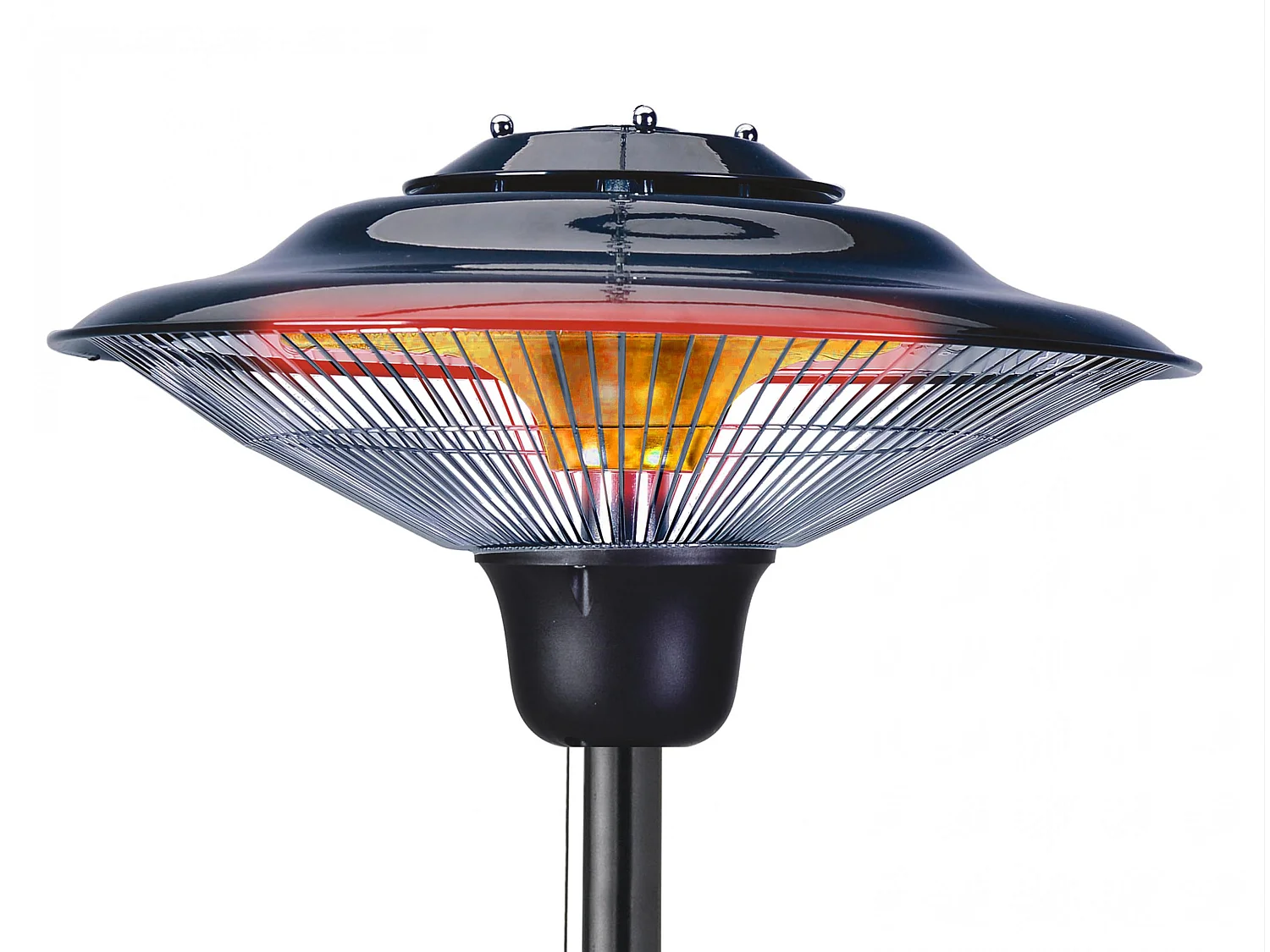 Cuisinière d'extérieur avec pied de lampadaire