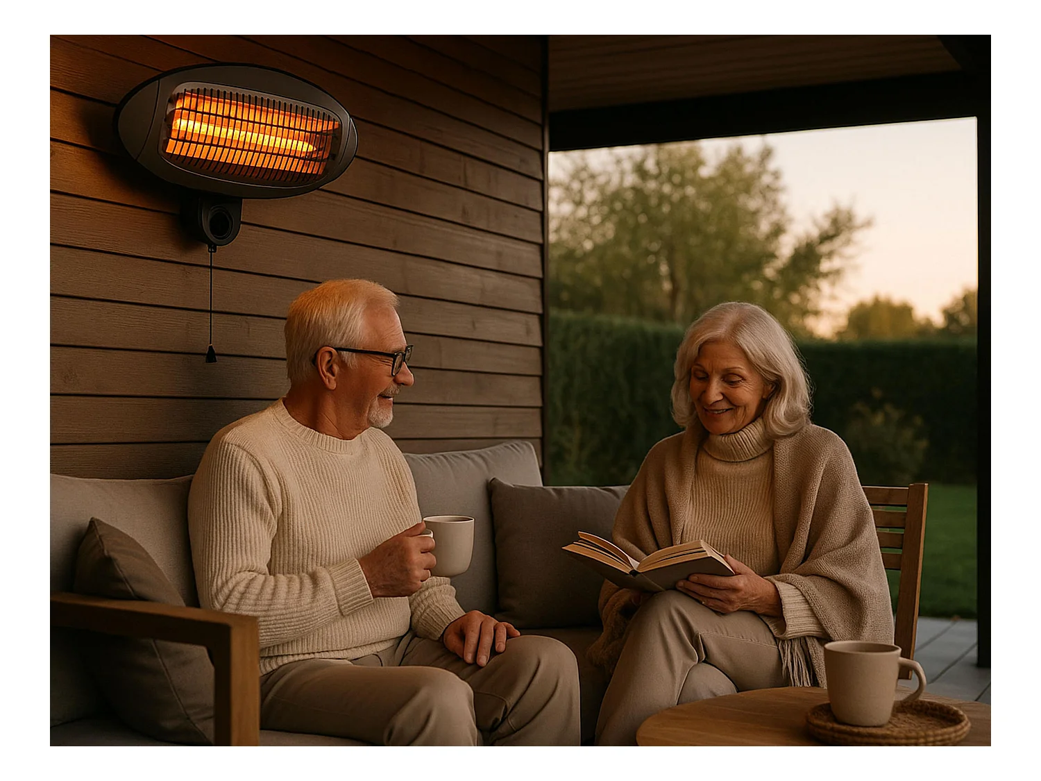 Riscaldatore alogeno da esterno 3 potenze