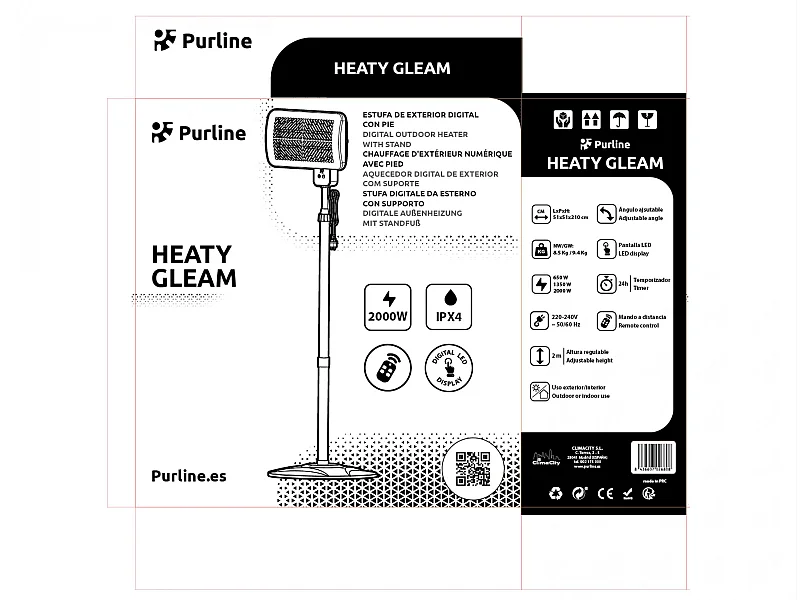 Halogen-Heizung HEATY GLEAM