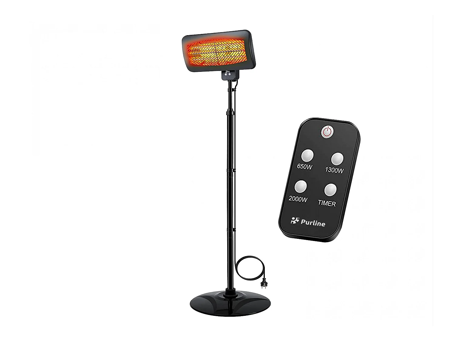 Fornello digitale da esterno con piede e telecomando