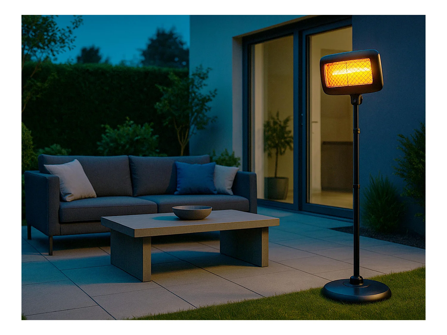 Fornello digitale da esterno con piede e telecomando