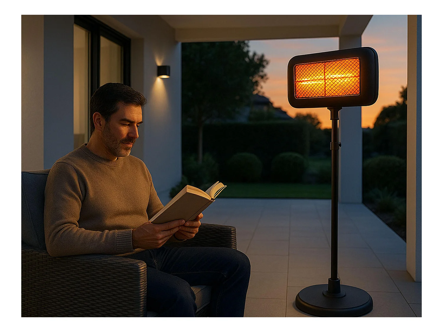 Fornello digitale da esterno con piede e telecomando