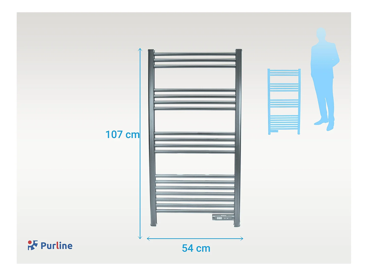 Sèche-serviettes avec minuterie 500W