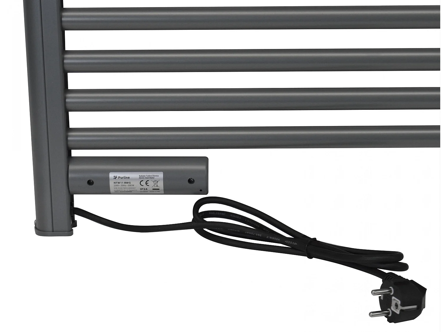 500 W aluminium handdoekhouder met timer