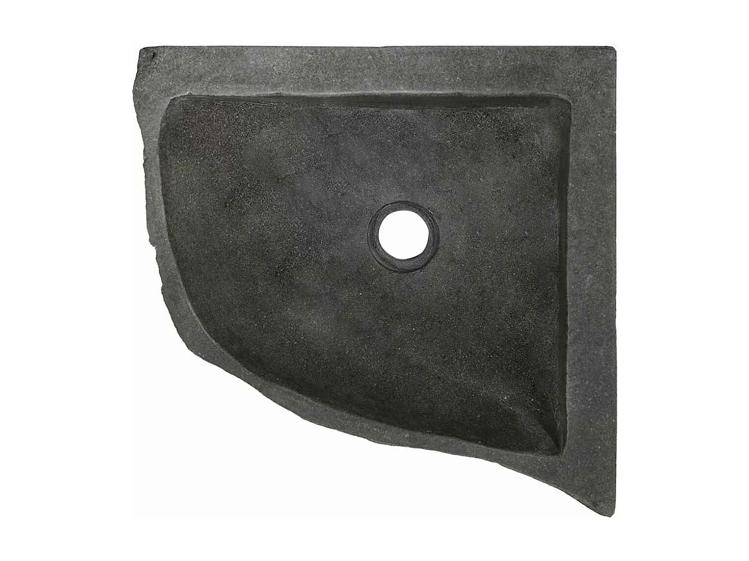Lavabo | Bassin d'angle suspendu au mur Gris (30-37) x (30-37) x 12 cm