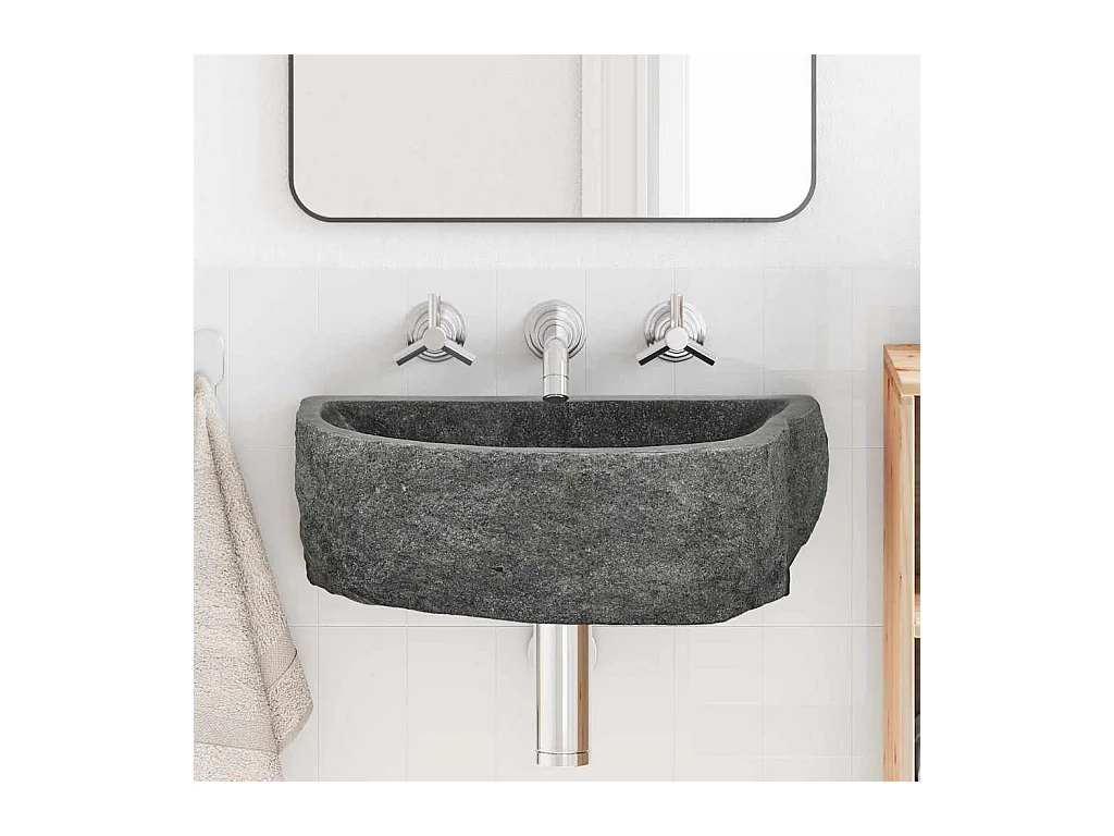 Lavabo | Bassin Suspendu Gris (38-45) x (30-35) x 15 cm