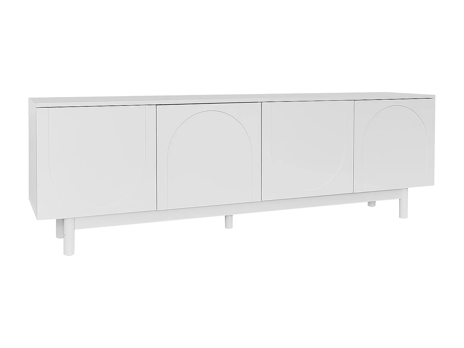 Lowboard Moderner TV-Schrank Mit Verstellbare Einlegeplatten 175x38x56 cm (Leichte Lowboard-TV-Möbel im Luxusstil), TV-Board für Wohnzimmer Schlafzimmer Esszimmer