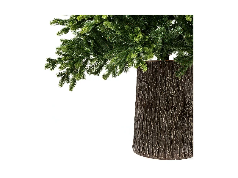 Albero di Natale "Reindeer" con tronco moderno incluso in PE effetto Real Touch cm 210h