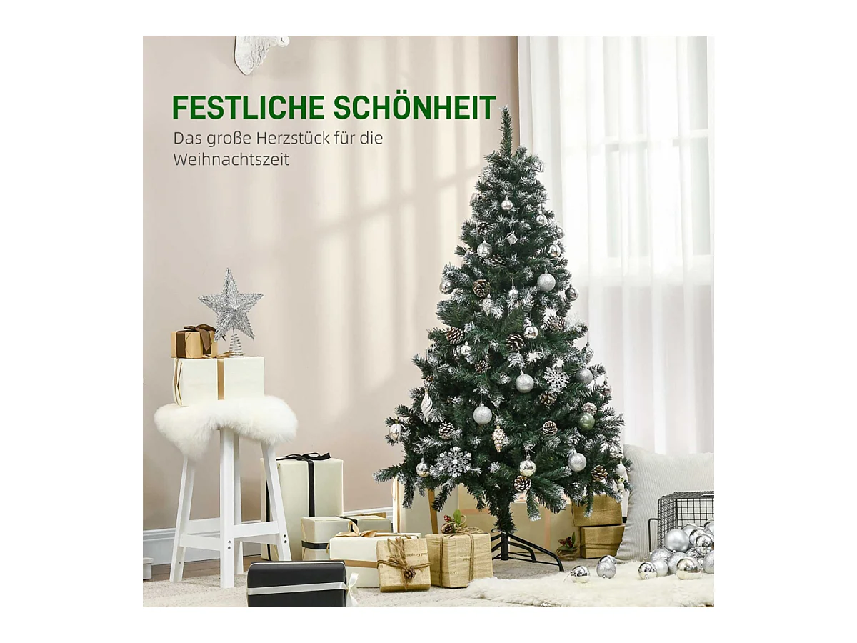 Weihnachtsbaum mit 676 Zweige und 41 Zapfen Künstlichen Weihnachten Tannenbaum 180 cm