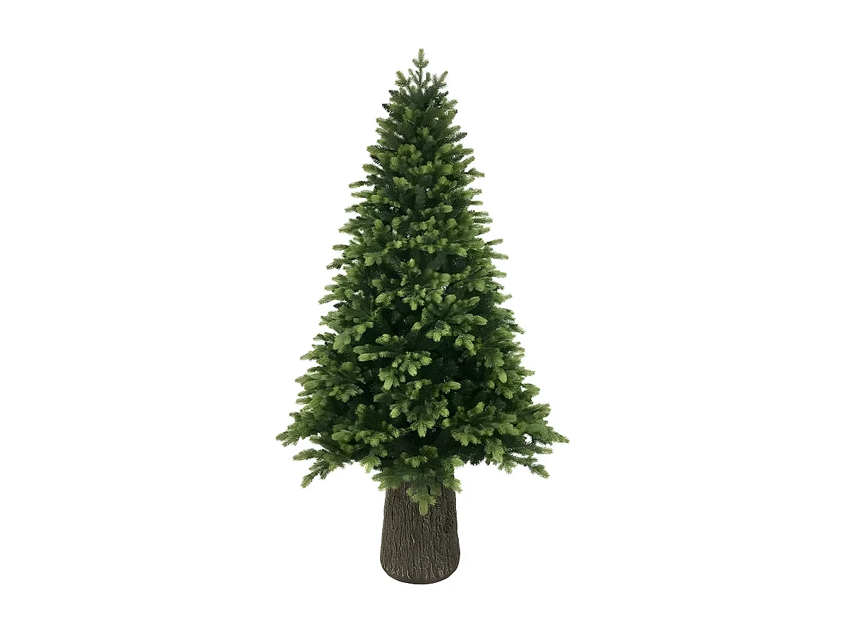 Sapin de Noël "Renne" avec tronc moderne inclus en PE effet Real Touch 240 cm de hauteur