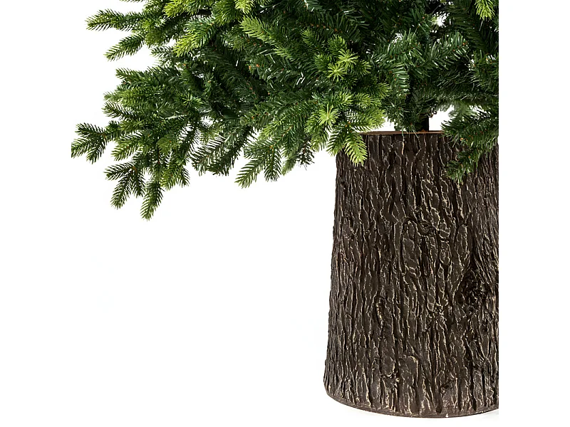 Sapin de Noël "Renne" avec tronc moderne inclus en PE effet Real Touch 240 cm de hauteur