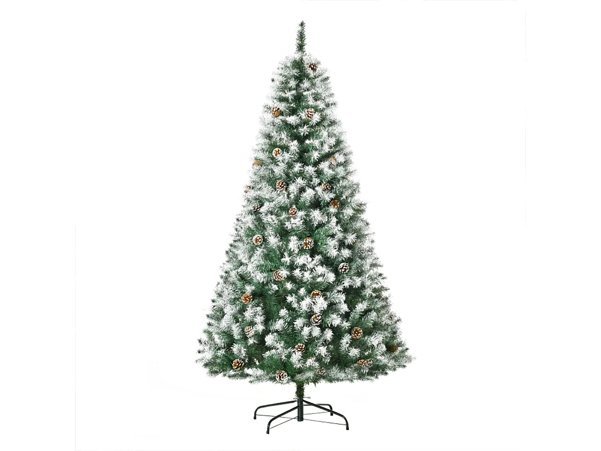 Weihnachtsbaum mit 800 Zweige und 61 Zapfen künstlichen Weihnachten Tannenbaum 180 cm