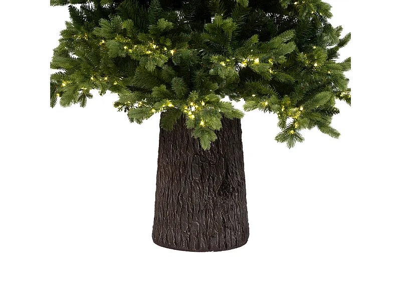 Árvore de Natal com LEDs e tronco moderno "Italia" em PE com efeito Real Touch, com 240 cm de altura.