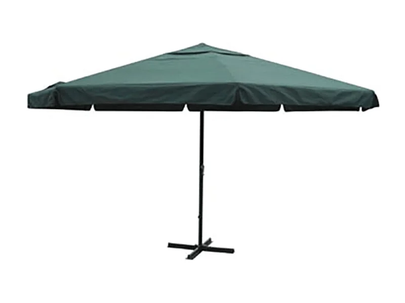 Parasol de jardin-Parasol vert aluminium 500 cm