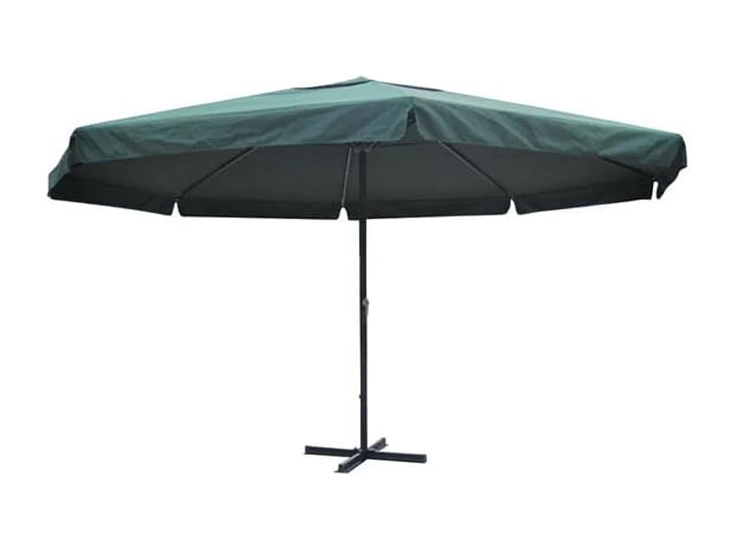 Parasol de jardin-Parasol vert aluminium 500 cm