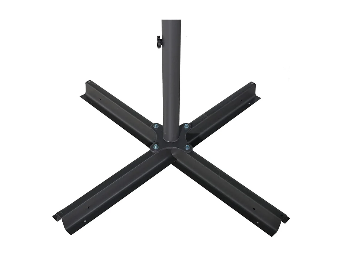 Parasol de jardin-Parasol d'extérieur avec mât en aluminium 500 cm noir