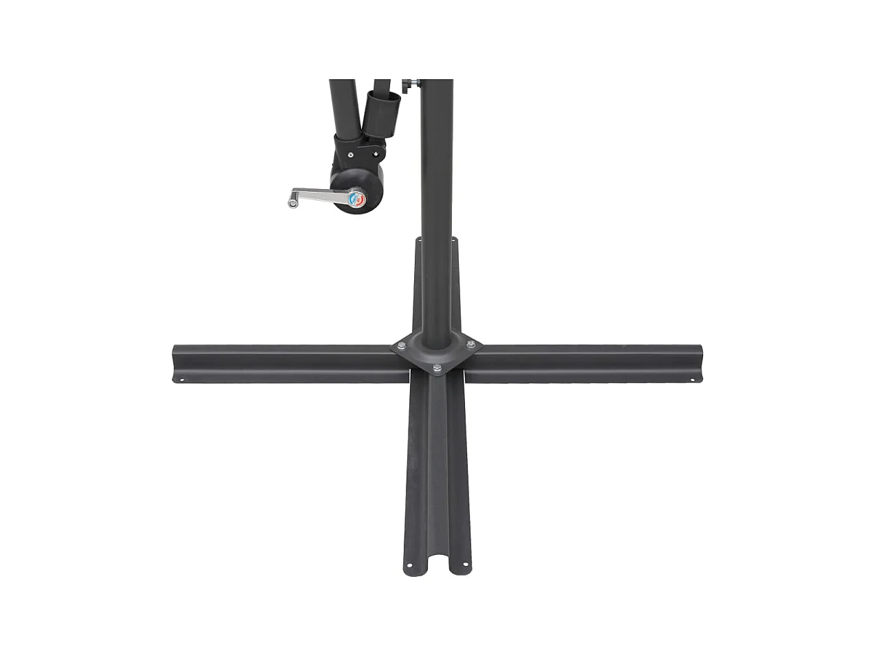 Parasol de jardin-Parasol suspendu avec poteau taupe 3 m