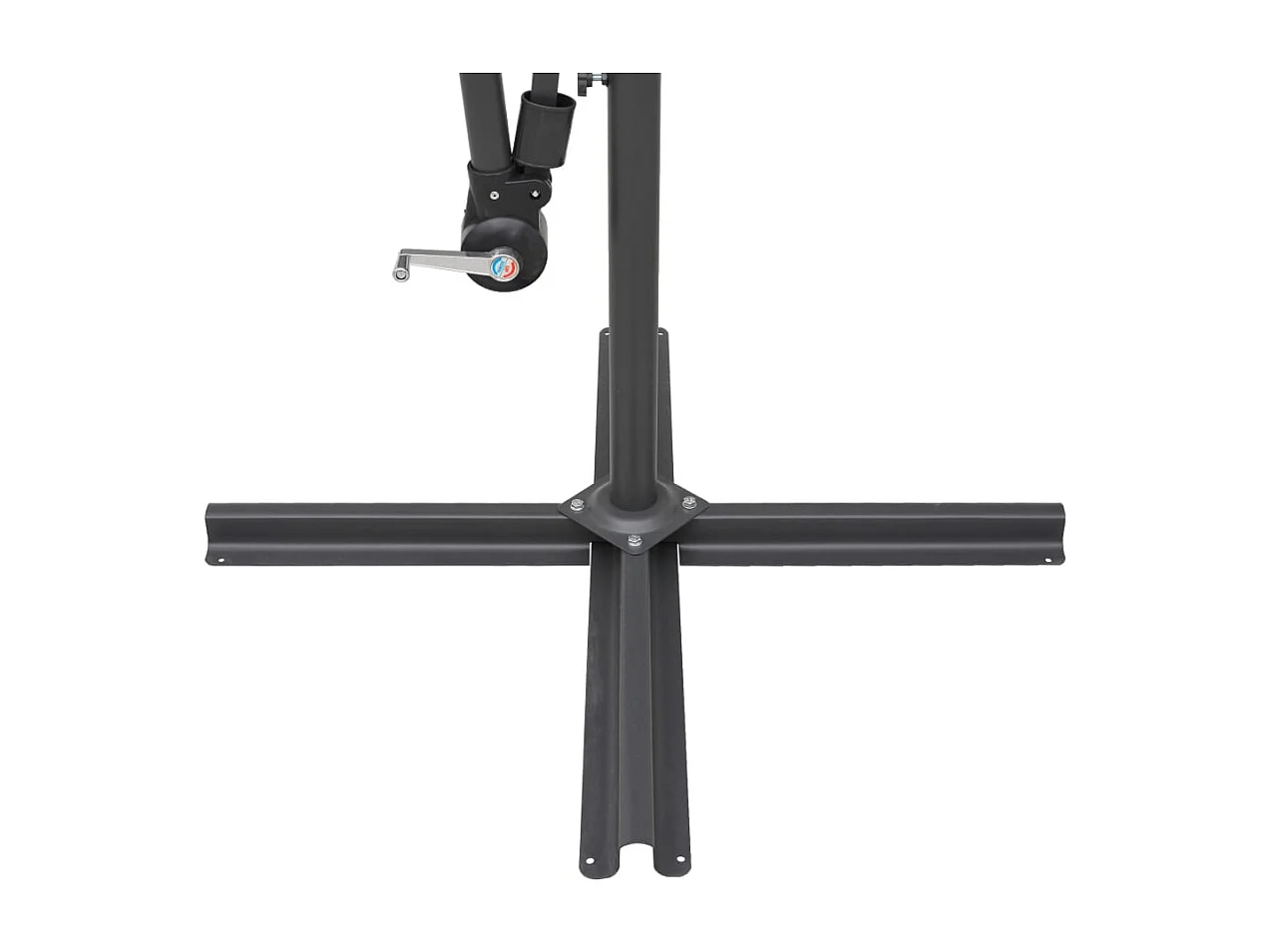 Parasol de jardin-Parasol suspendu avec poteau taupe 3 m