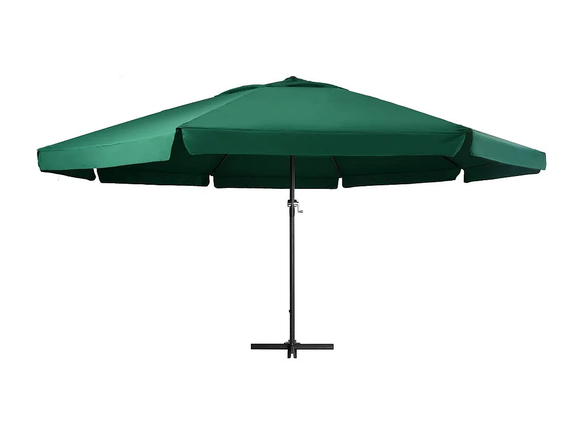 Parasol de jardin-Parasol d'extérieur avec mât en aluminium 600 cm vert