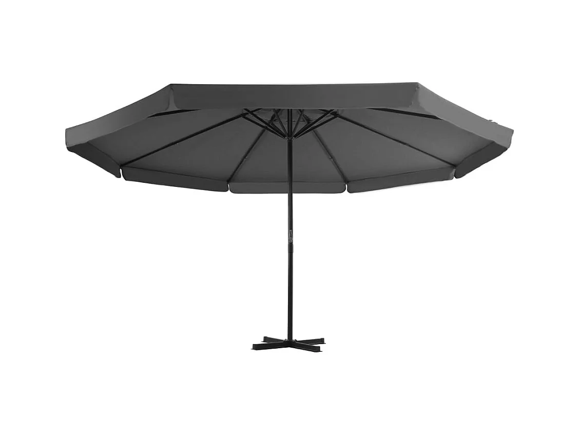 Parasol d'extérieur | Parasol de jardin avec mât en aluminium 500 cm anthracite
