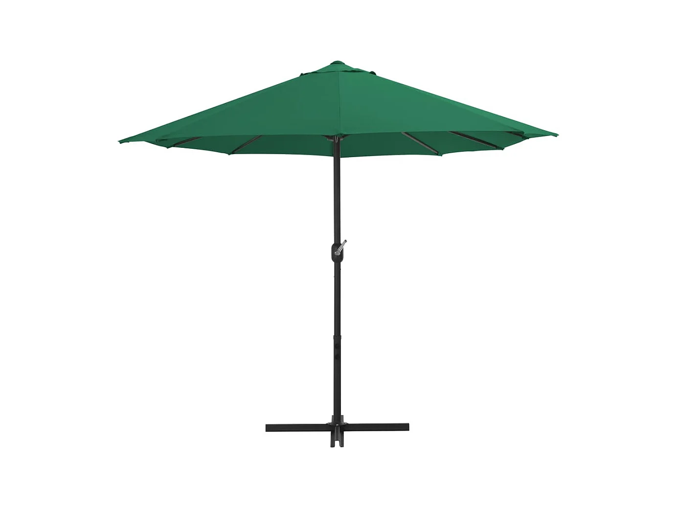 Parasol d'extérieur-Parasol de jardin et mât en aluminium 460x270 cm vert
