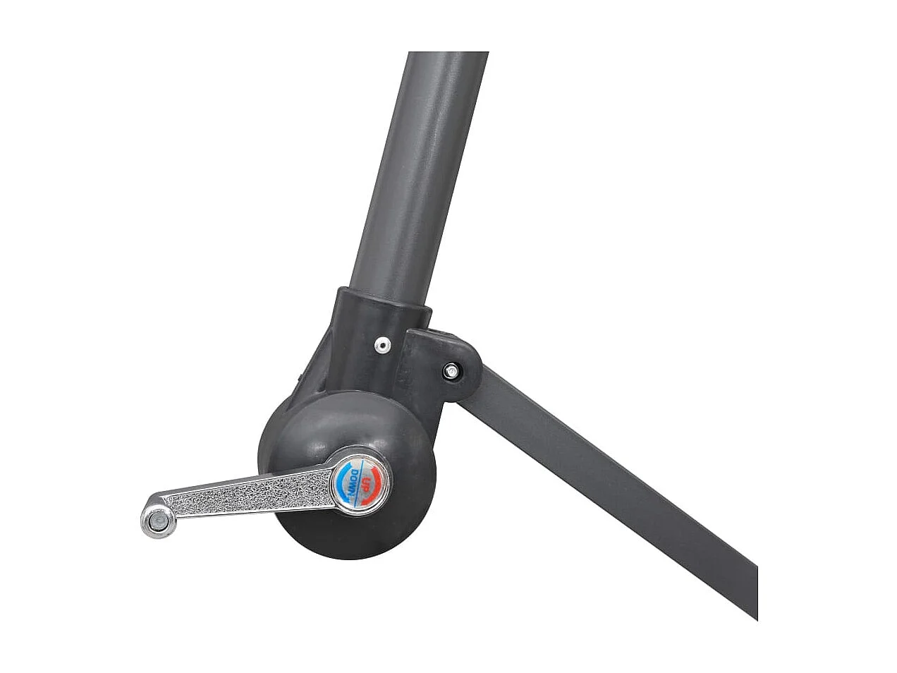 Parasol de jardin-Parasol suspendu avec poteau en aluminium Vert 3 m