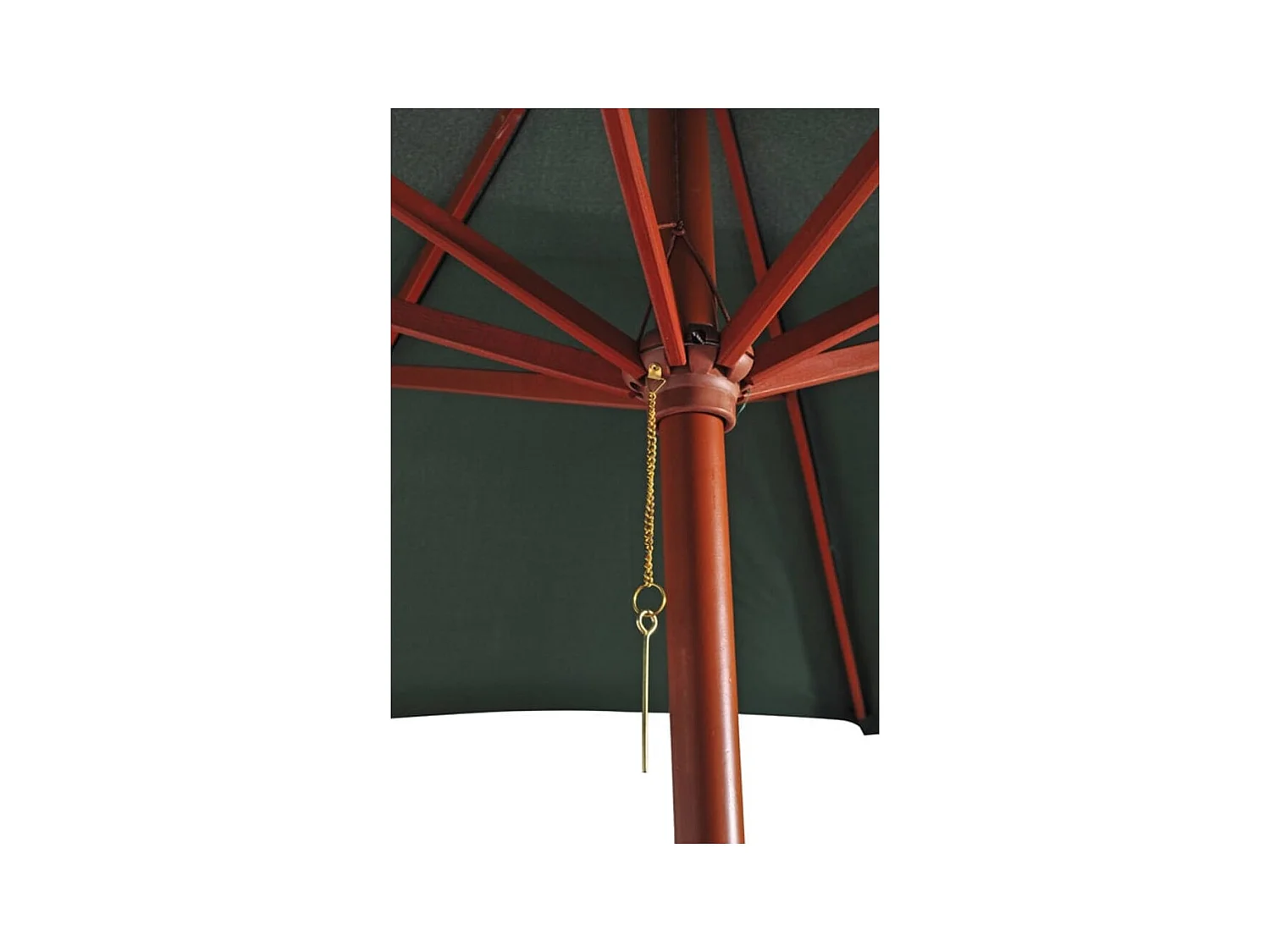 Parasol de jardin-Parasol Vert 258 cm