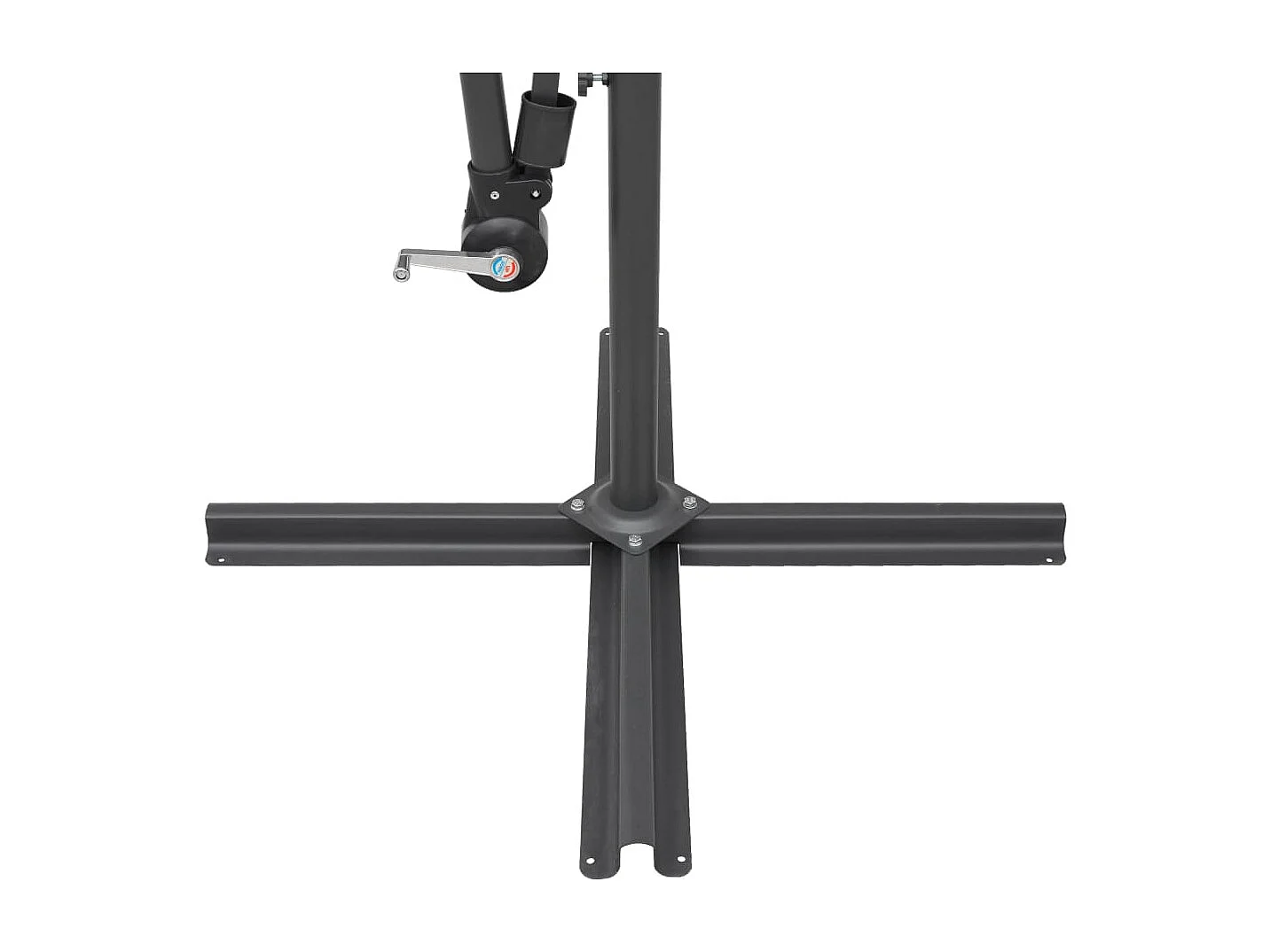 Parasol de jardin-Parasol suspendu avec poteau bordeaux 3 m