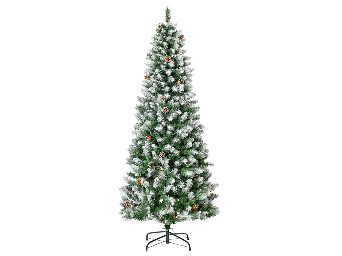 Weihnachtsbaum mit 630 Zweige und 37 Zapfen Künstlichen Weihnachten Tannenbaum 180 cm