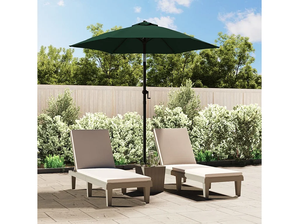 Parasol de jardin-Parasol Vert 200x224 cm Aluminium