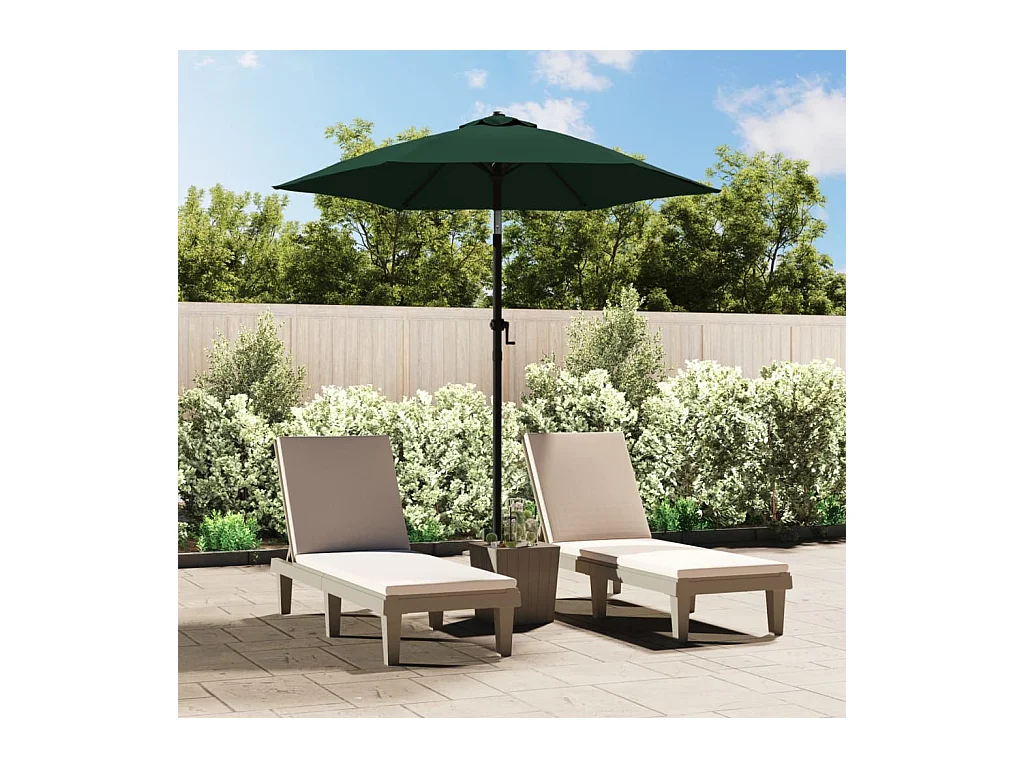 Parasol de jardin-Parasol Vert 200x224 cm Aluminium