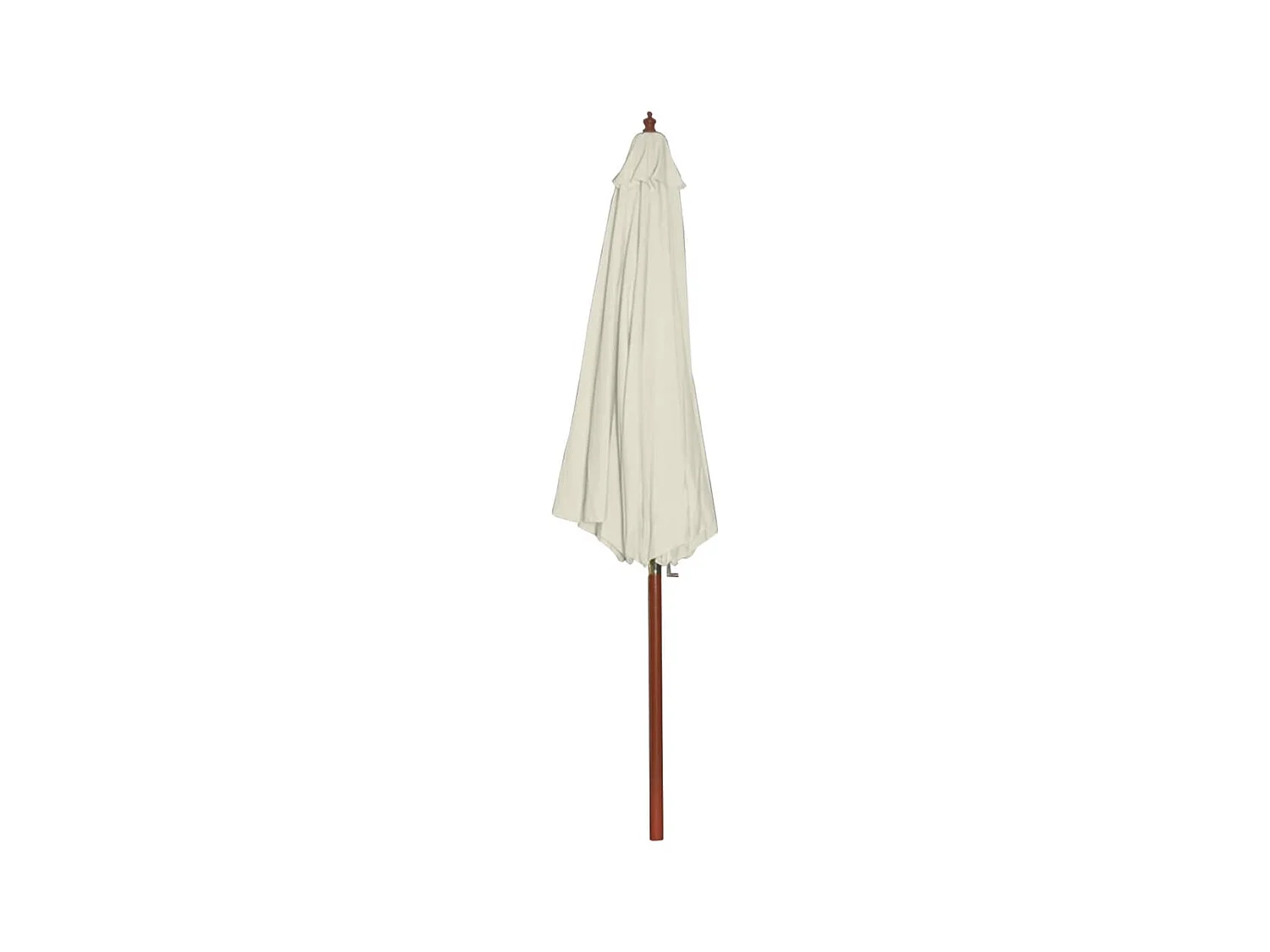 Parasol de jardin 300x258 cm Blanc sable