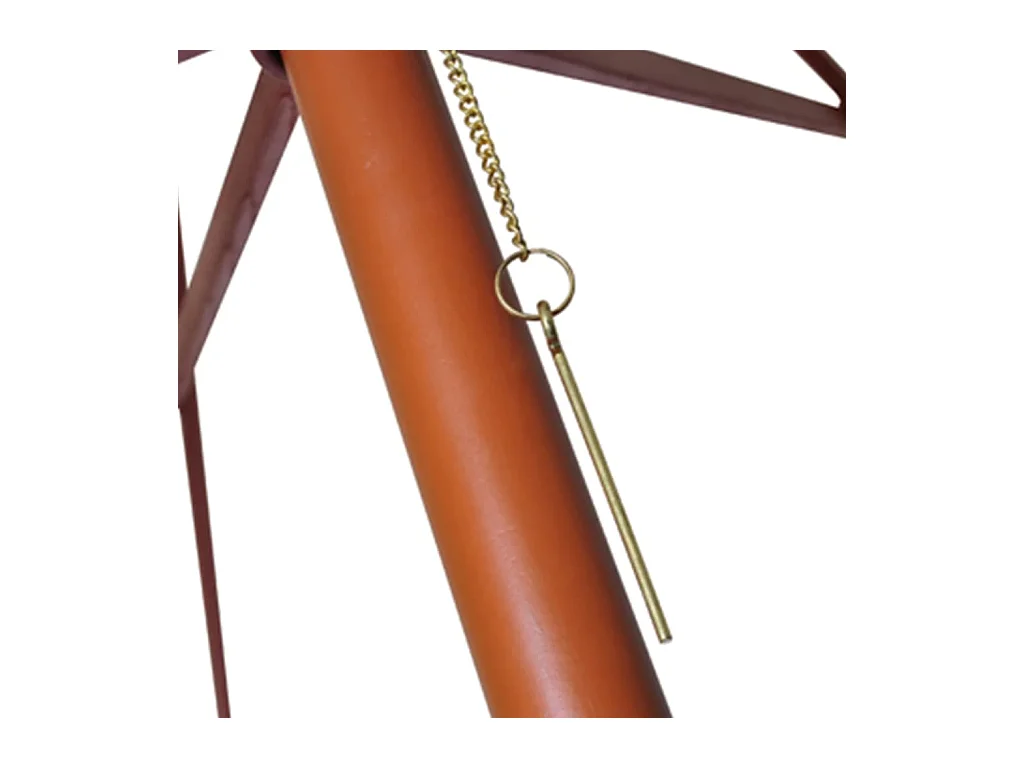 Parasol de jardin 300x258 cm Blanc sable