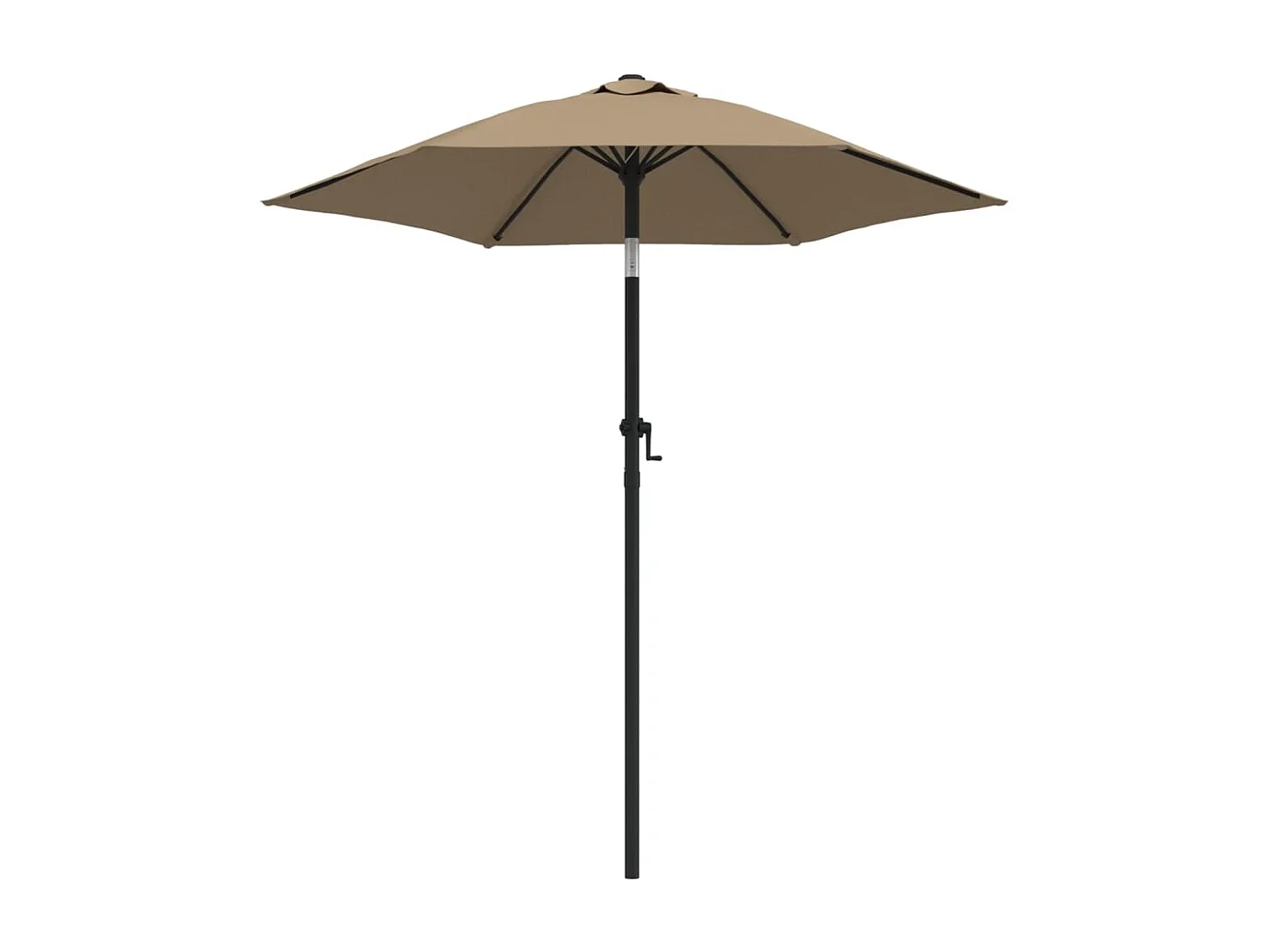 Parasol de jardin-Parasol Taupe 200x224 cm Aluminium