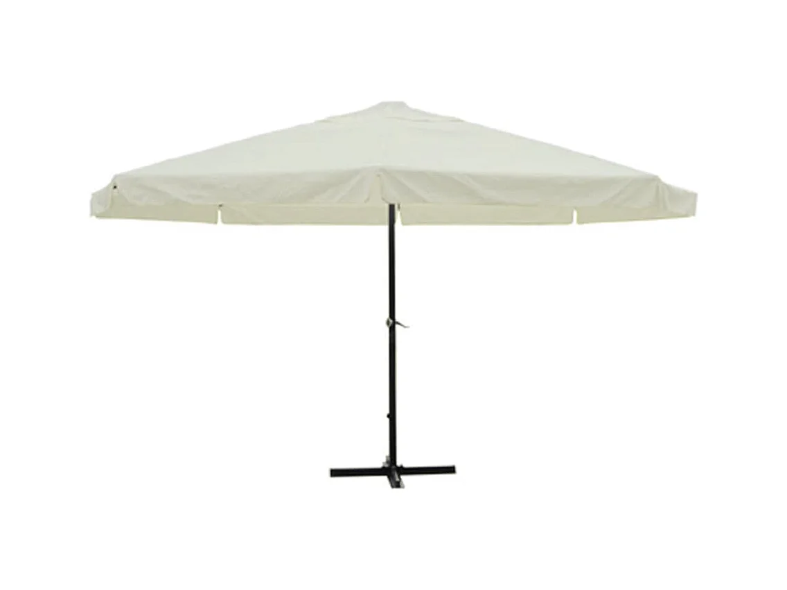 Parasol de jardin-Parasol Blanc Aluminium 500 cm