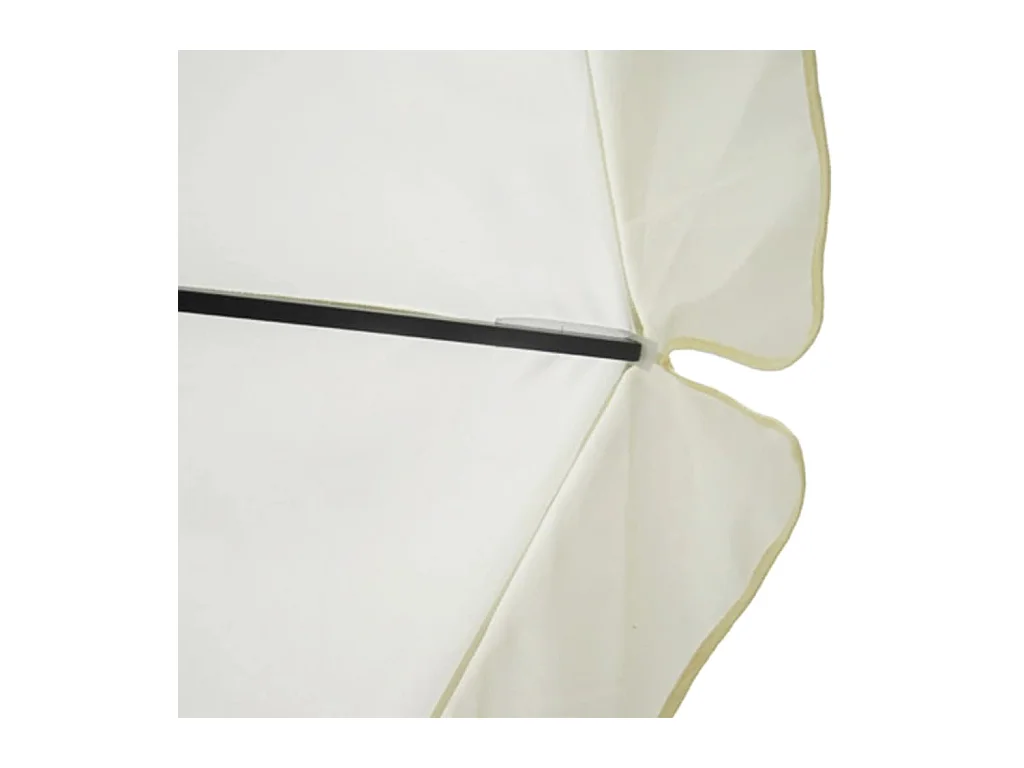 Parasol de jardin-Parasol Blanc Aluminium 500 cm