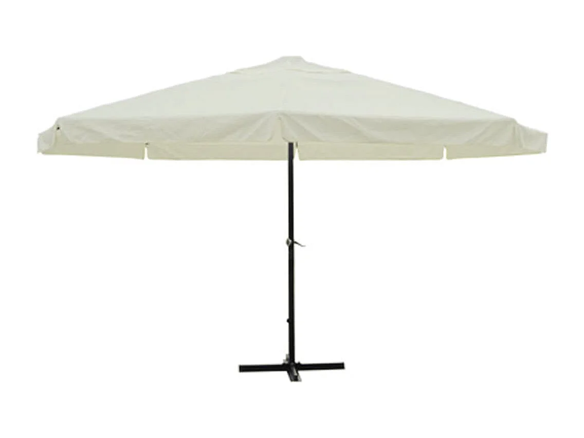 Parasol de jardin-Parasol Blanc Aluminium 500 cm