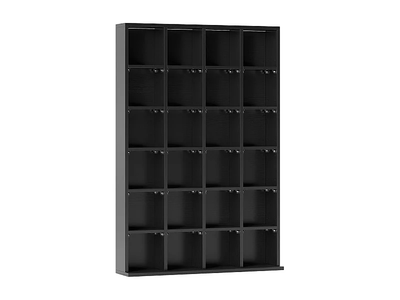 Etagère 24 compartiments ajustables PICASS noire