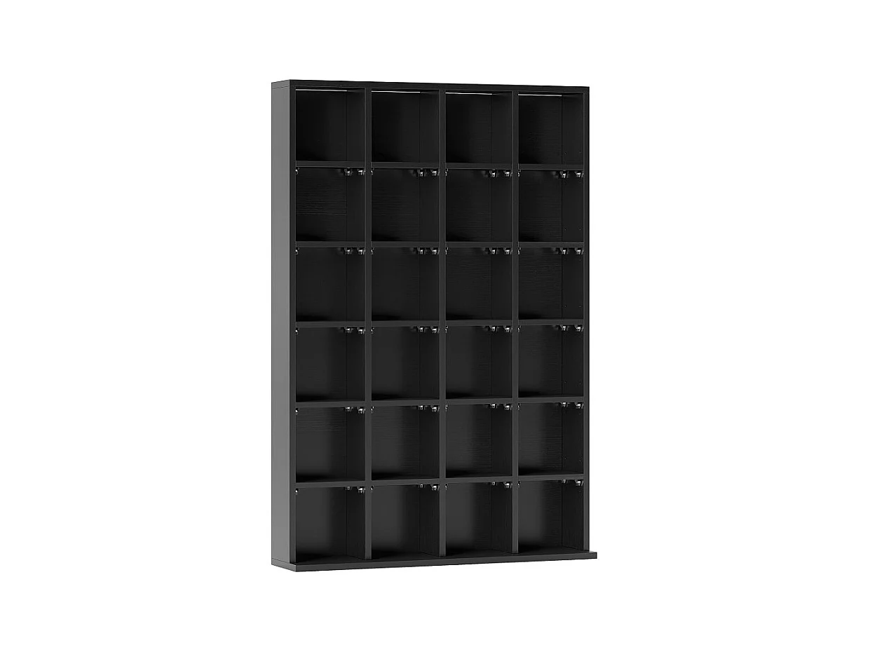 Etagère 24 compartiments ajustables PICASS noire