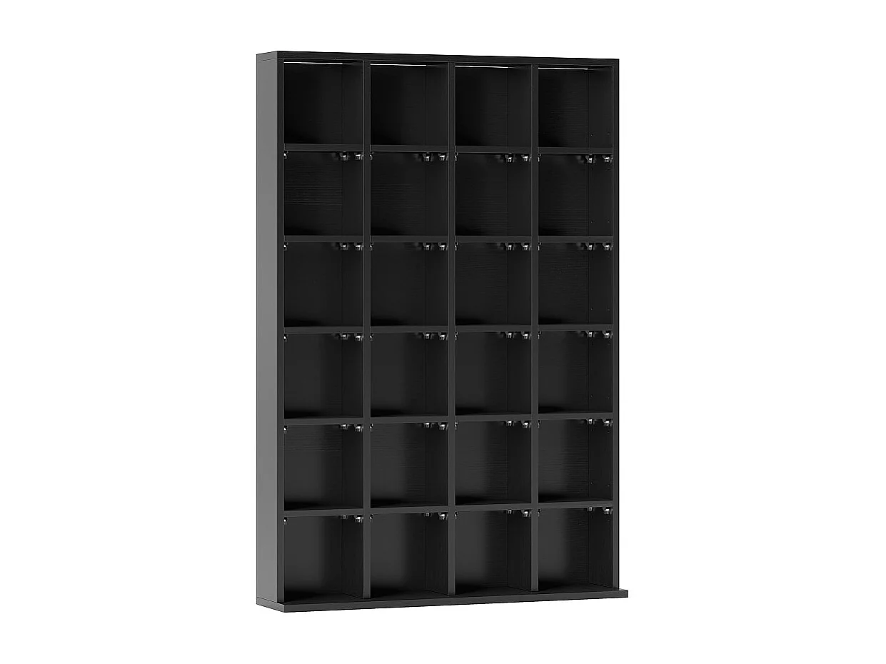 Etagère 24 compartiments ajustables PICASS noire