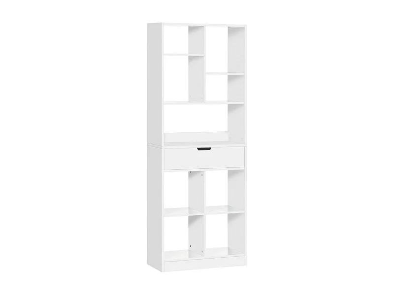 Bibliothèque étagère tiroir LAROK blanche