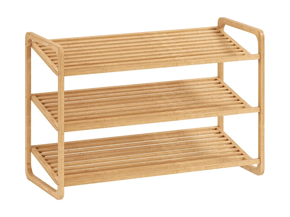 Étagère à chaussures EMILIO bambou naturel