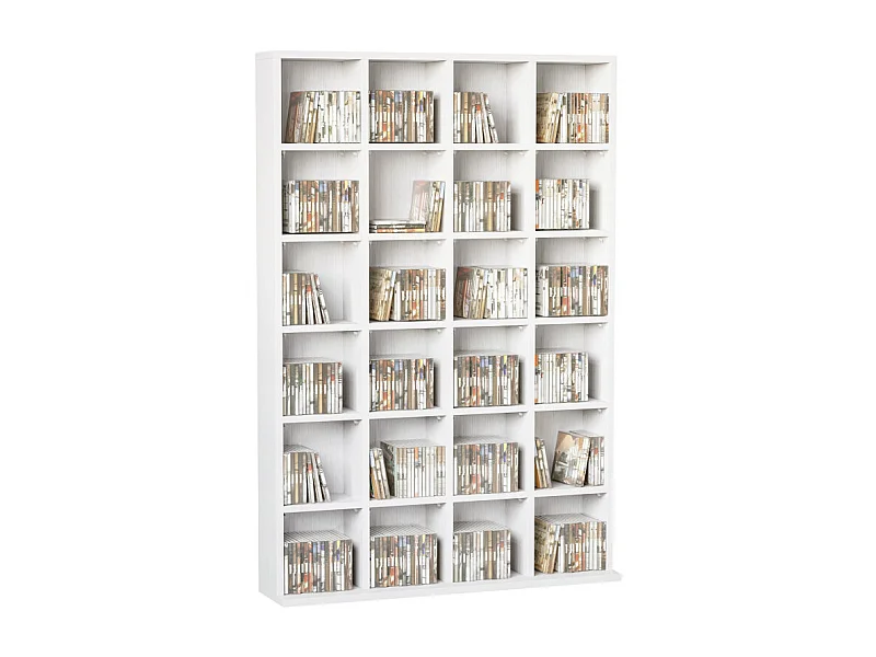 Etagère 24 compartiments ajustables LAIGER blanche